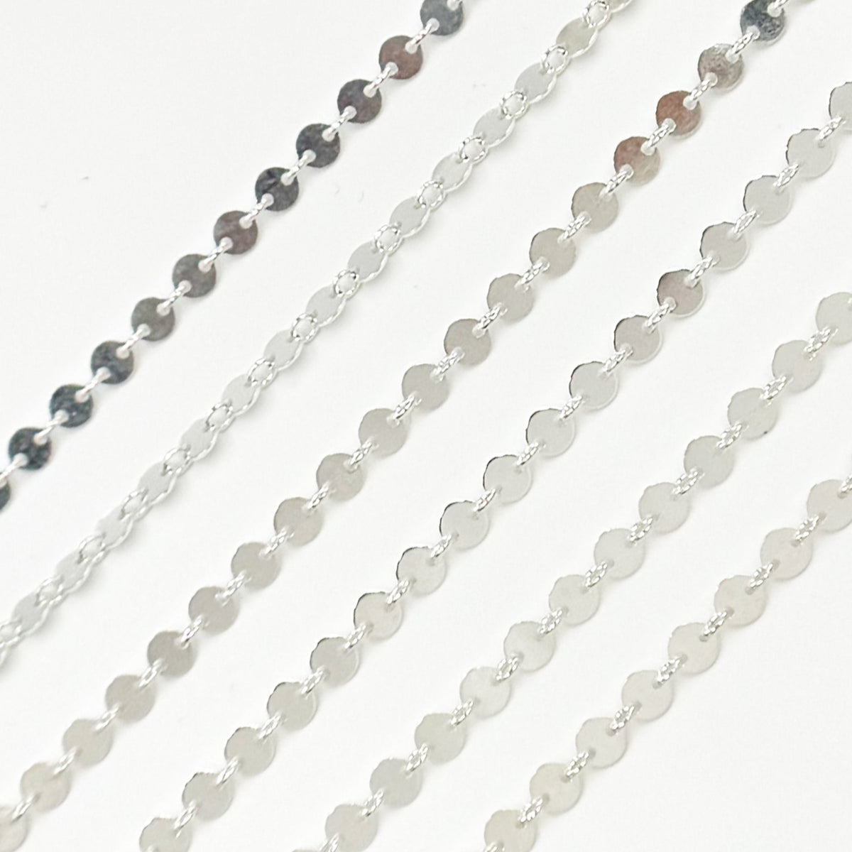 957SS. Sterling Silver Disc Chain