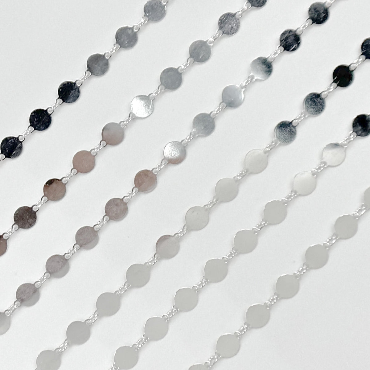 V65SS. Sterling Silver Disc Chain