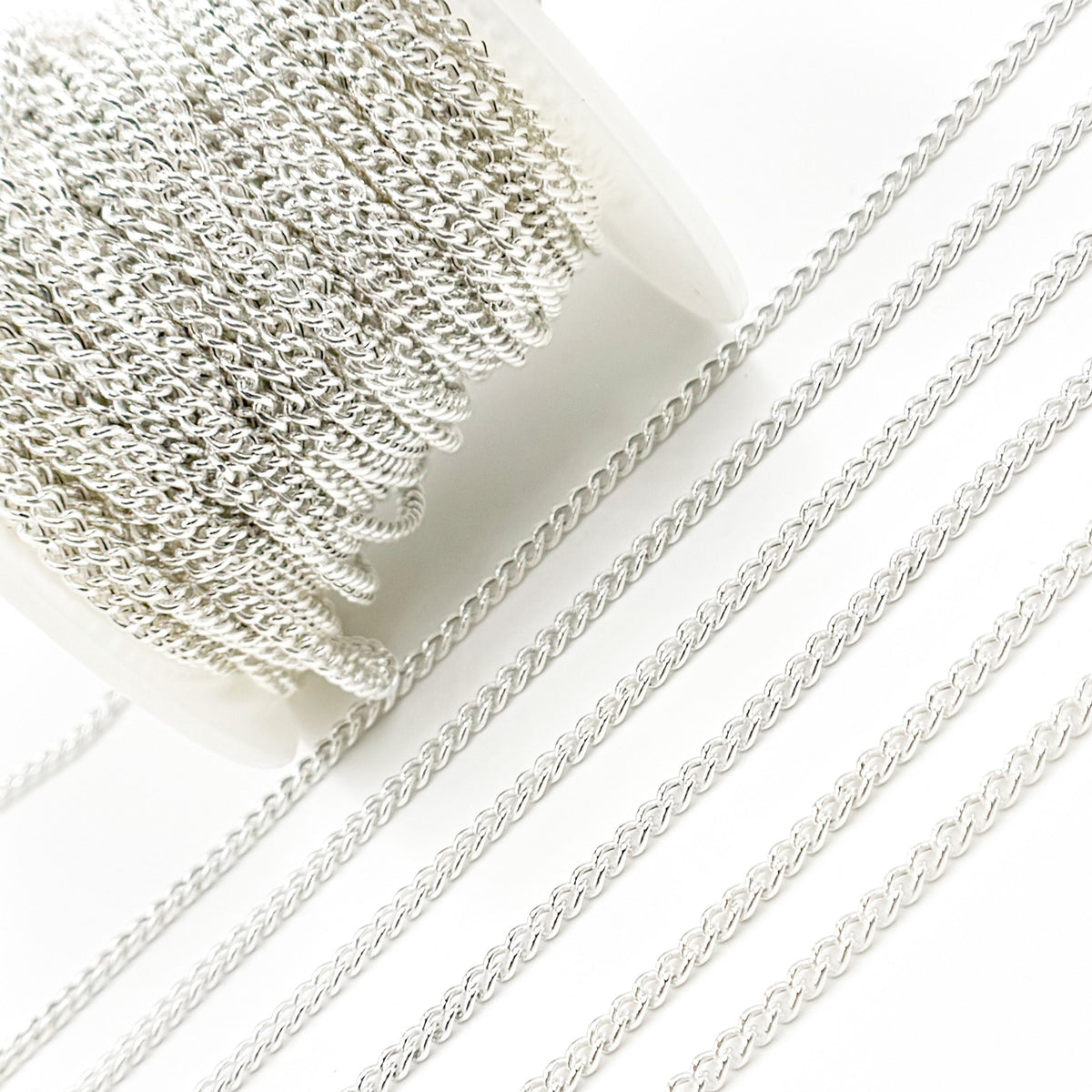 Y1SS. Sterling Silver Curb Link Chain