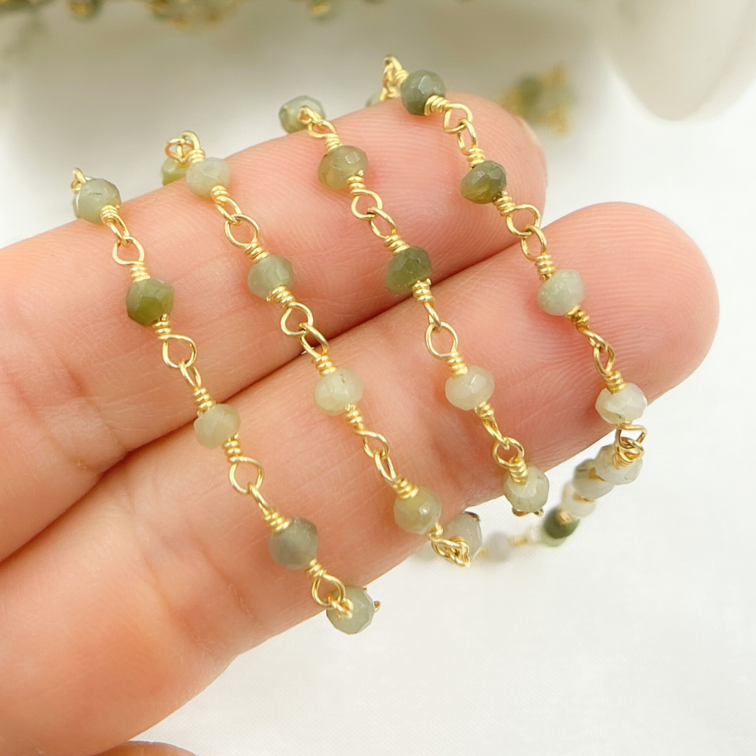 Cats Eye Wire Wrap Chain. CAT2