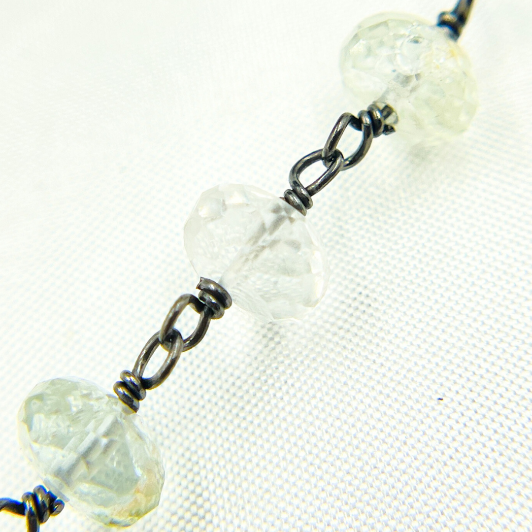 Aquamarine Oxidized Wire Chain. AQU18