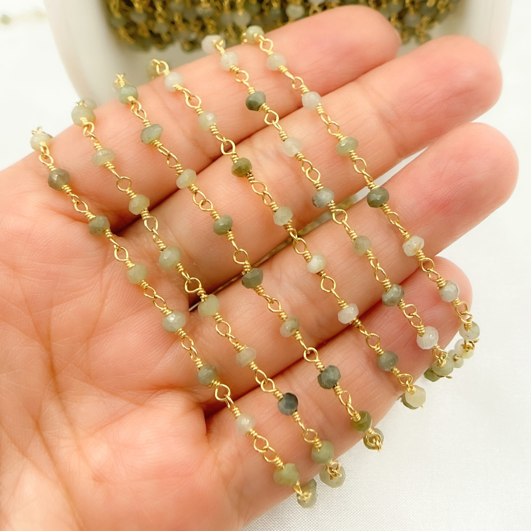 Cats Eye Wire Wrap Chain. CAT2