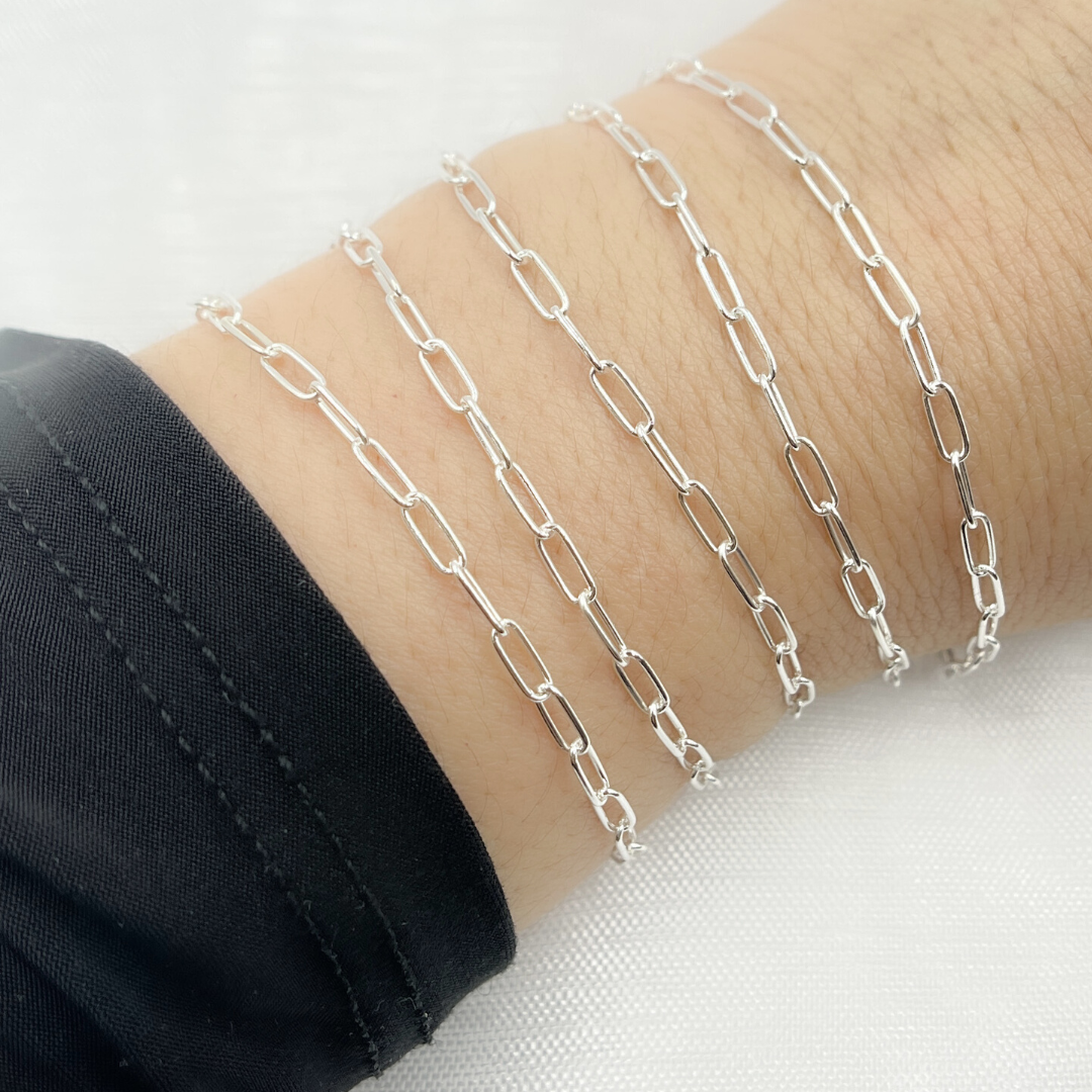 2505SS. Sterling Silver Paperclip Chain