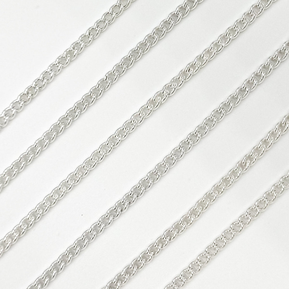 Y1SS. Sterling Silver Curb Link Chain