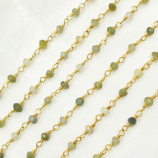 Cats Eye Wire Wrap Chain. CAT2