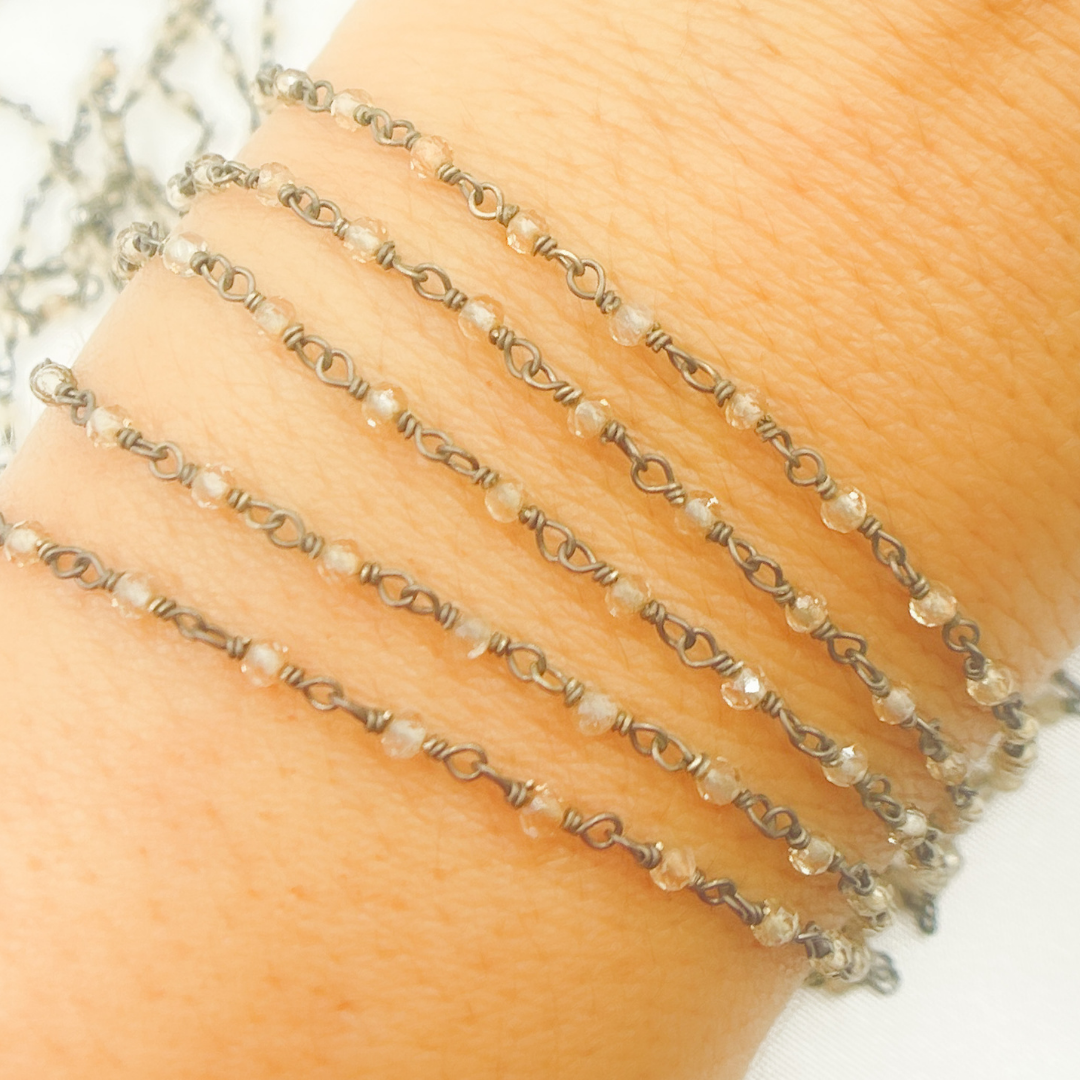 Coated Crystal Oxidized Wire Chain. CR20