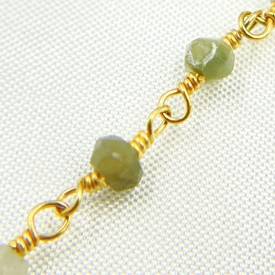 Cats Eye Wire Wrap Chain. CAT2