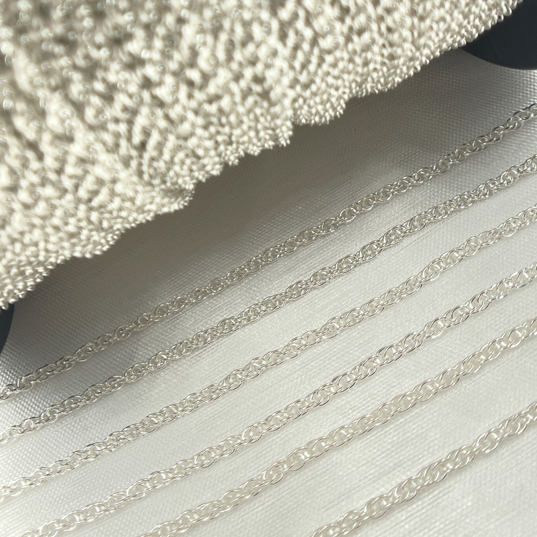 Y120SS. Sterling Silver Rope Link Chain.