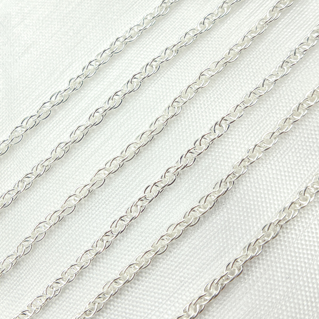 Y120SS. Sterling Silver Rope Link Chain.