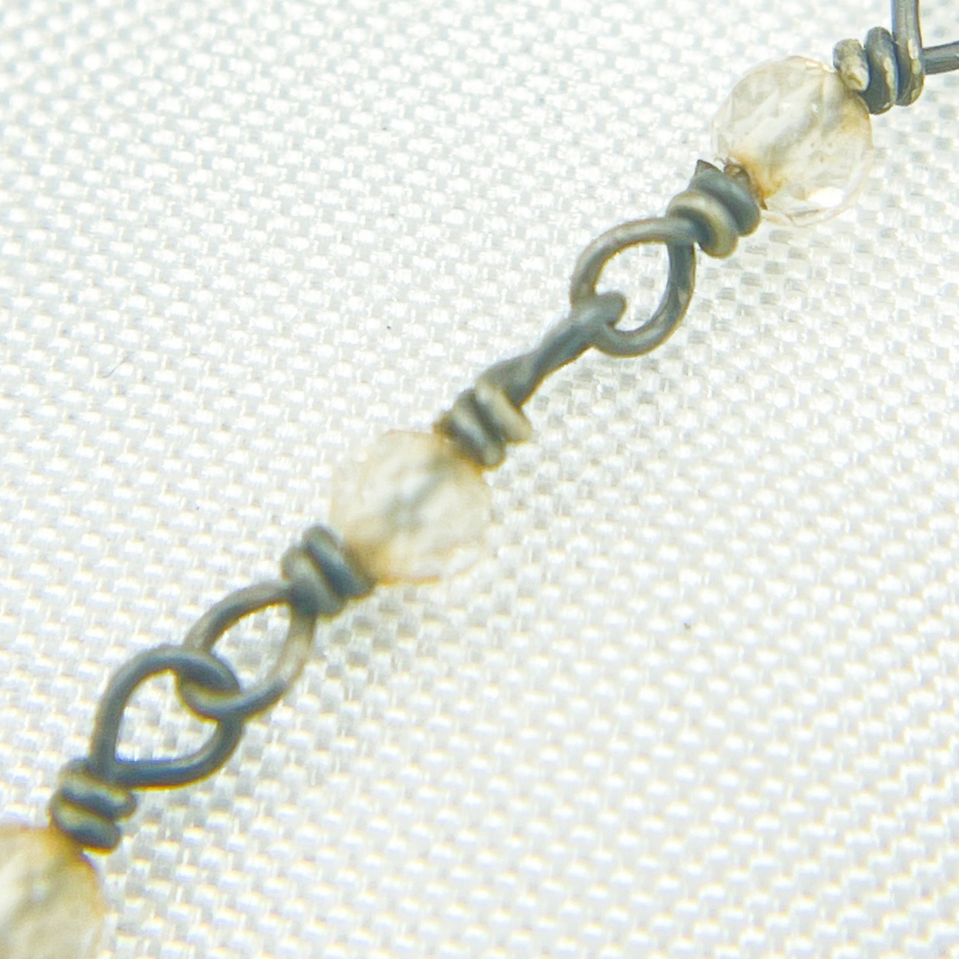 Coated Crystal Oxidized Wire Chain. CR20
