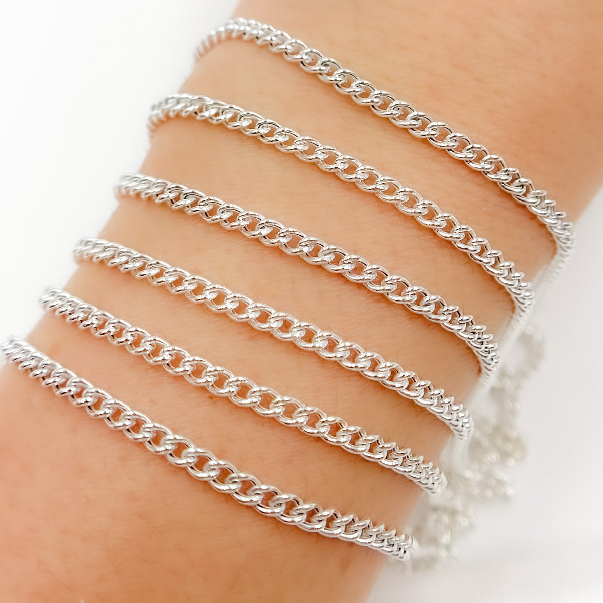Y1SS. Sterling Silver Curb Link Chain