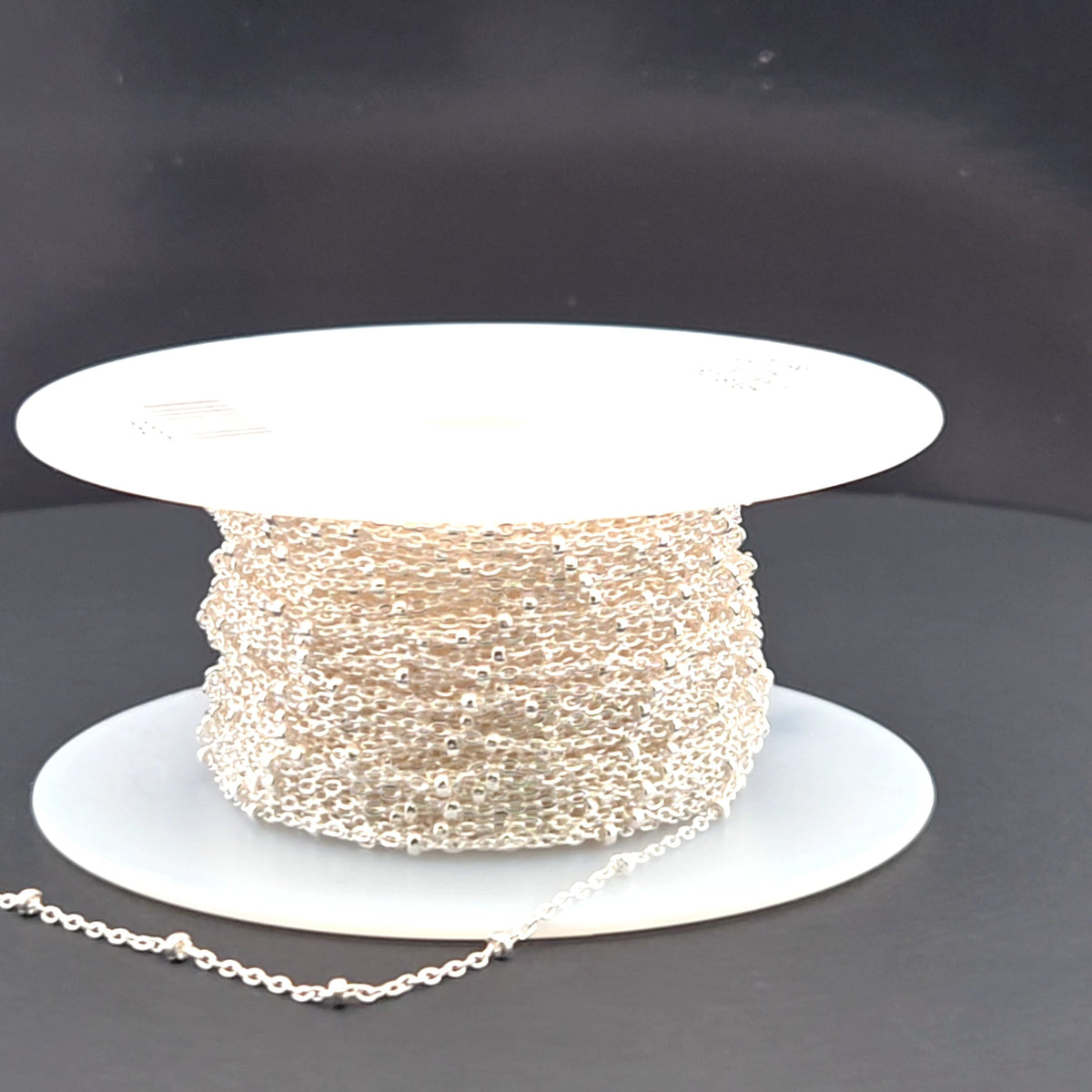 1104SS. Sterling Silver Satellite Chain