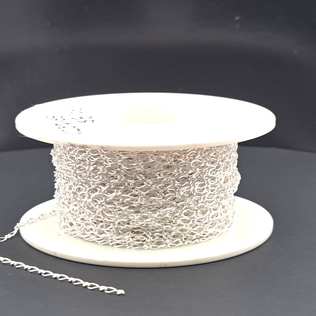 V237SS. Sterling Silver Long and Short Link Chain