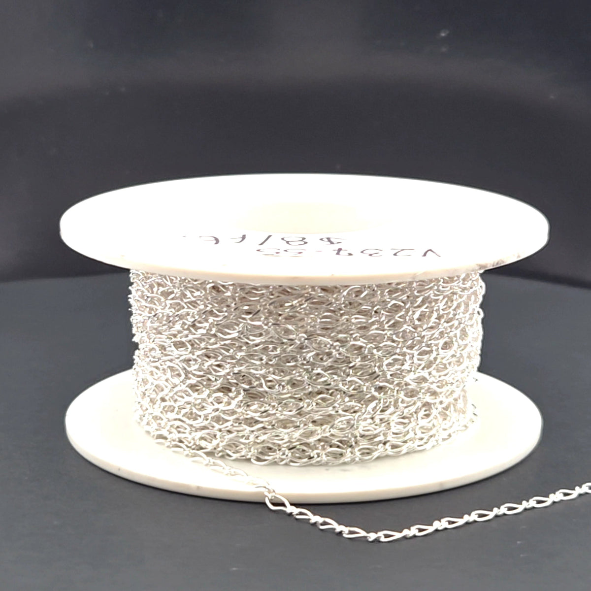 V237SS. Sterling Silver Long and Short Link Chain