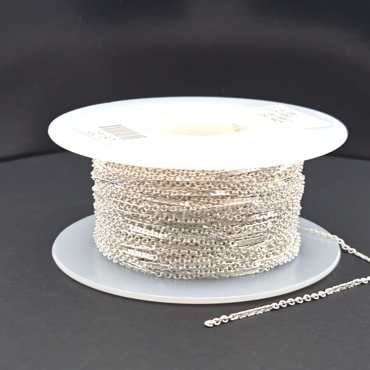 1399SS. 925 Sterling Silver Cable Bar Chain