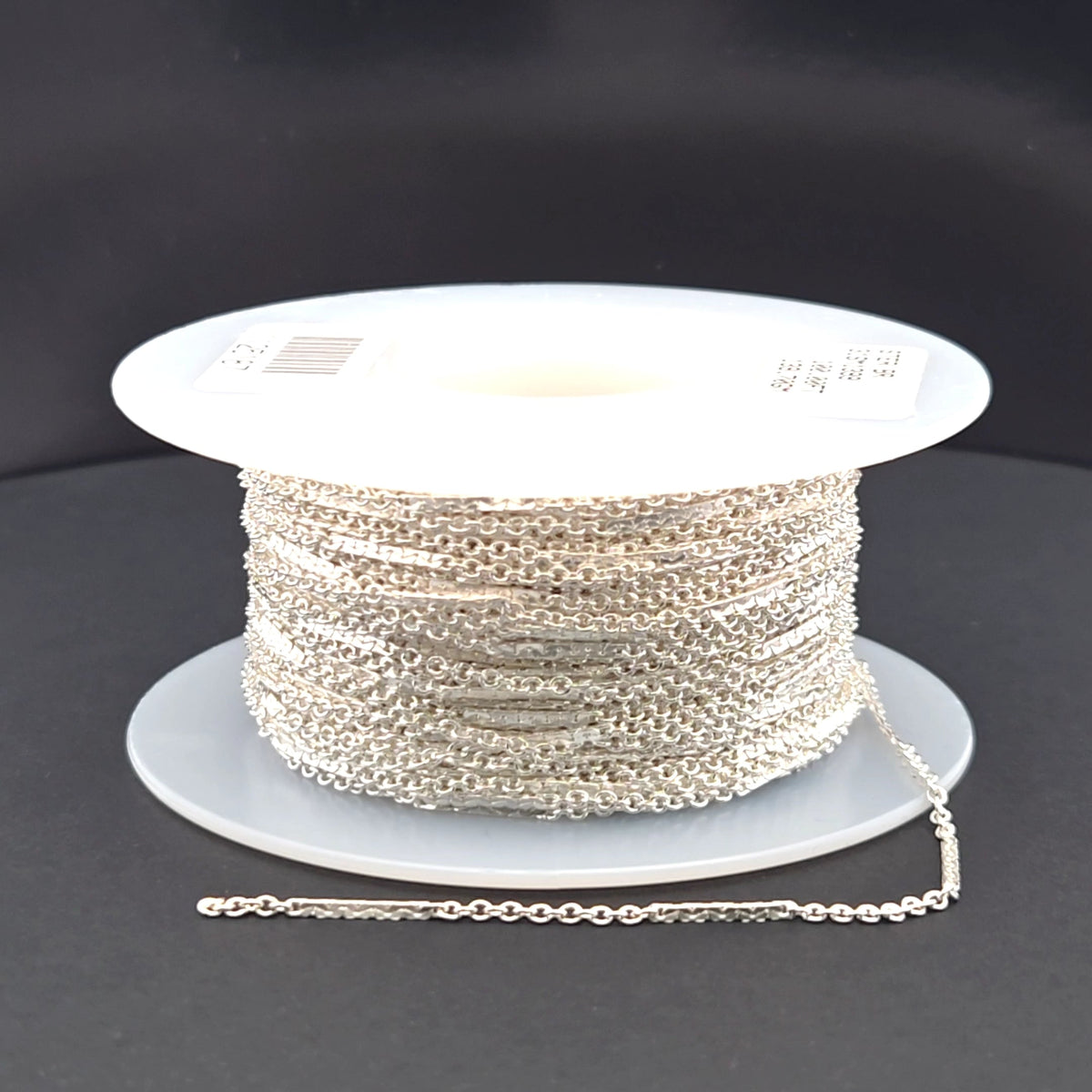 1399SS. 925 Sterling Silver Cable Bar Chain