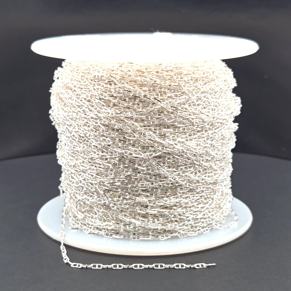 Y64SS. Sterling Silver Diamond Cut Marina Chain