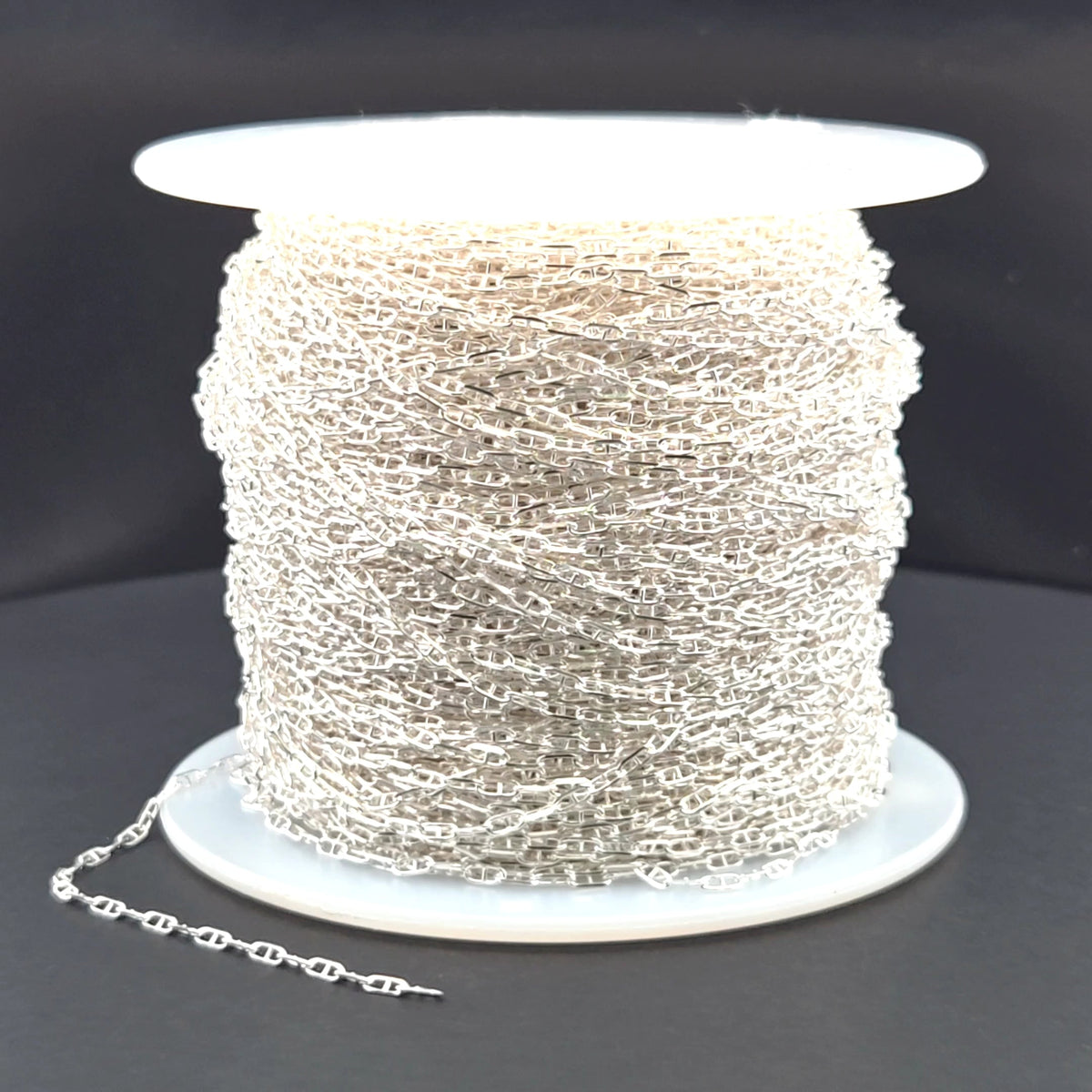 Y64SS. Sterling Silver Diamond Cut Marina Chain