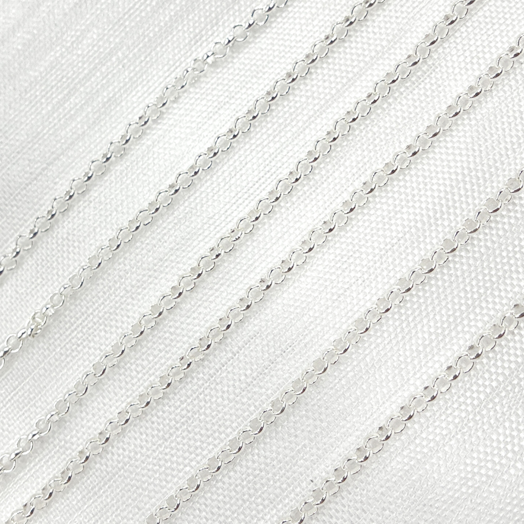 V107SS. Sterling Silver Rolo Chain