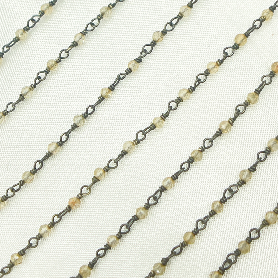 Coated Crystal Oxidized Wire Chain. CR20