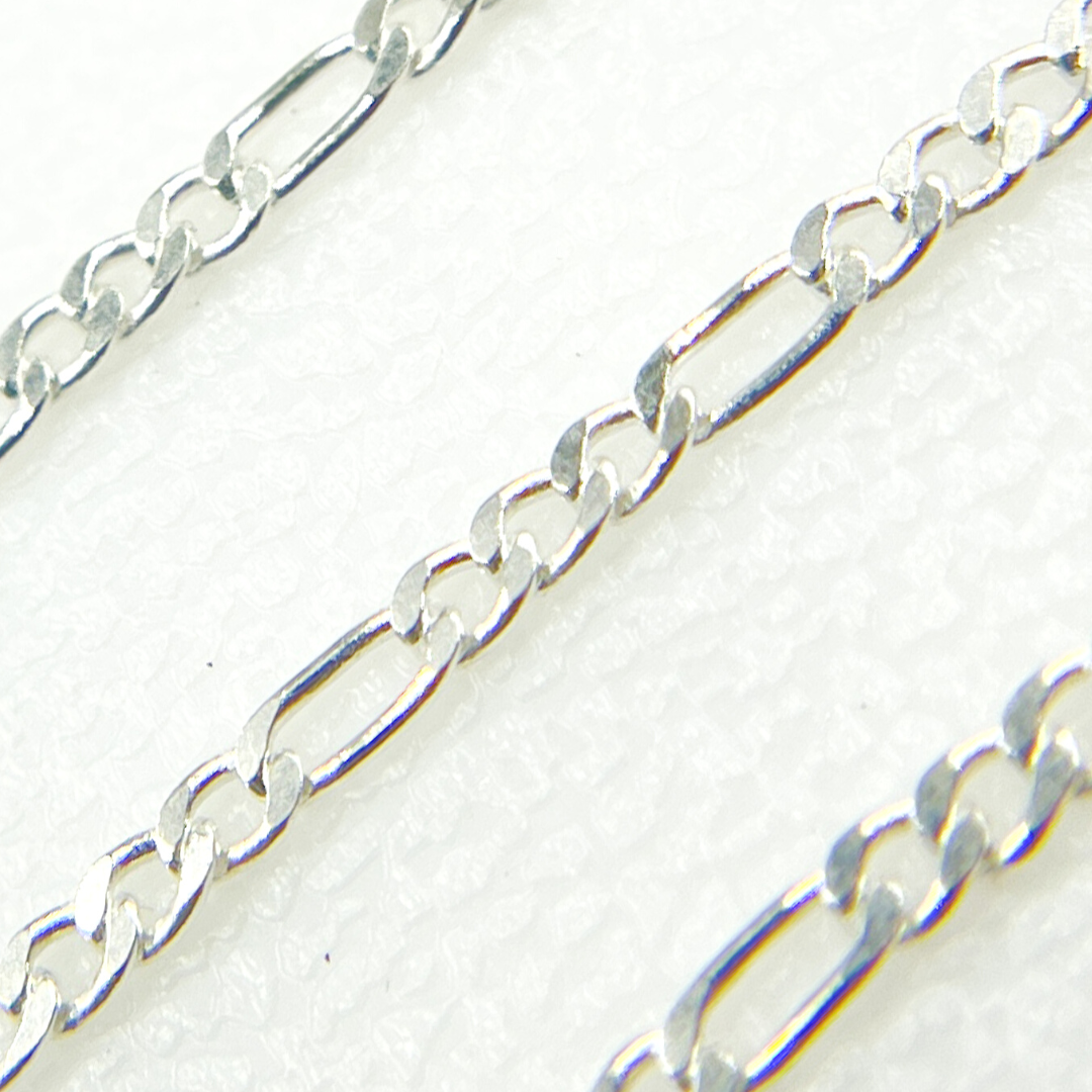 Y109SS. Sterling Silver Flat Figaro Link Chain.